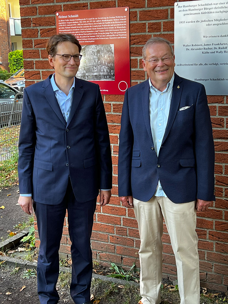 Vorstandsvorsitzender der BKHS, Dr. Meik Woyke, und unser 1. Vorsitzender Thomas Woisin