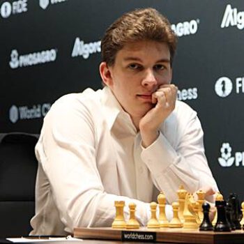 Janek Duda beim Fide Grand-Prix in Hamburg 2019 | Foto: Georgios Souleidis