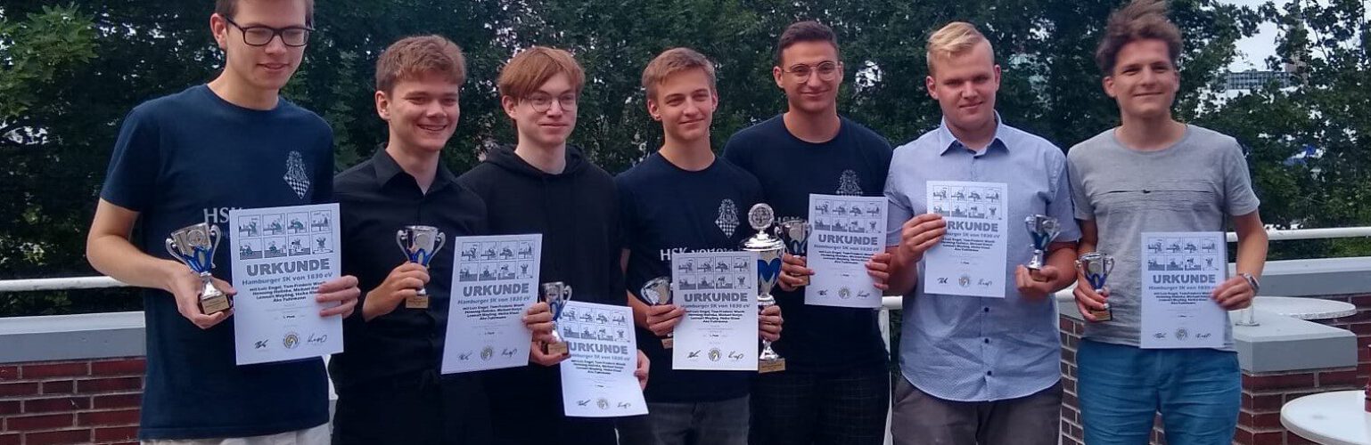 Das HSK-Meister-Team: Henning Holinka, Lennart Meyling, Åke Fuhrmann, Heiko Klaas, Michael Kotyk, Tom-Frederik Woelk und Luis Engel. Foto: Michael Kotyk