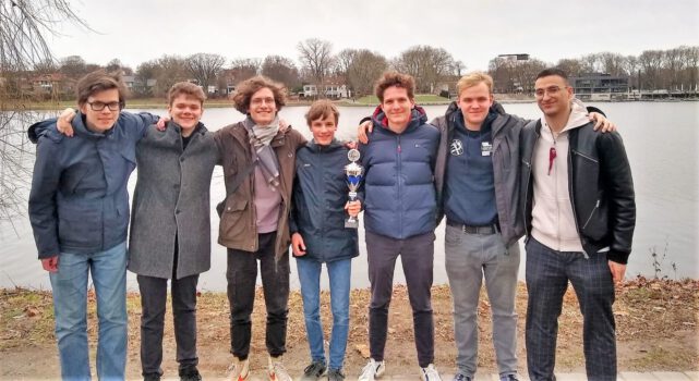 Henning Holinka, Lennart Meyling, Robert Engel, Jakob Weihrauch, Luis Engel, Tom-Frederik Woelk und Michael Kotyk. Foto: Dirk Sebastian